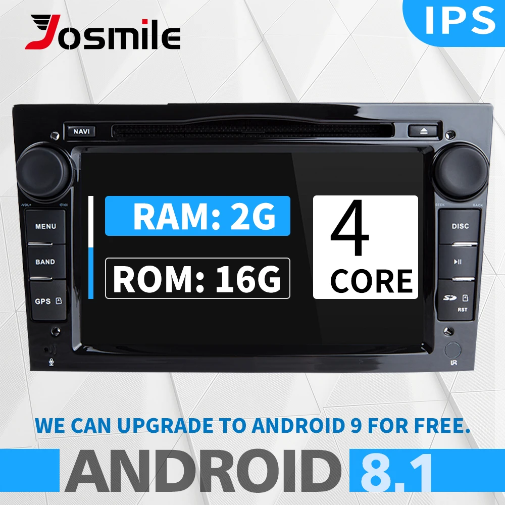 Josmile Android 8,1 2Din автомобильный радио мультимедиа для Opel Vectra C Zafira B Vivaro Astra H GJ Corsa C D MerivaAntara gps навигация