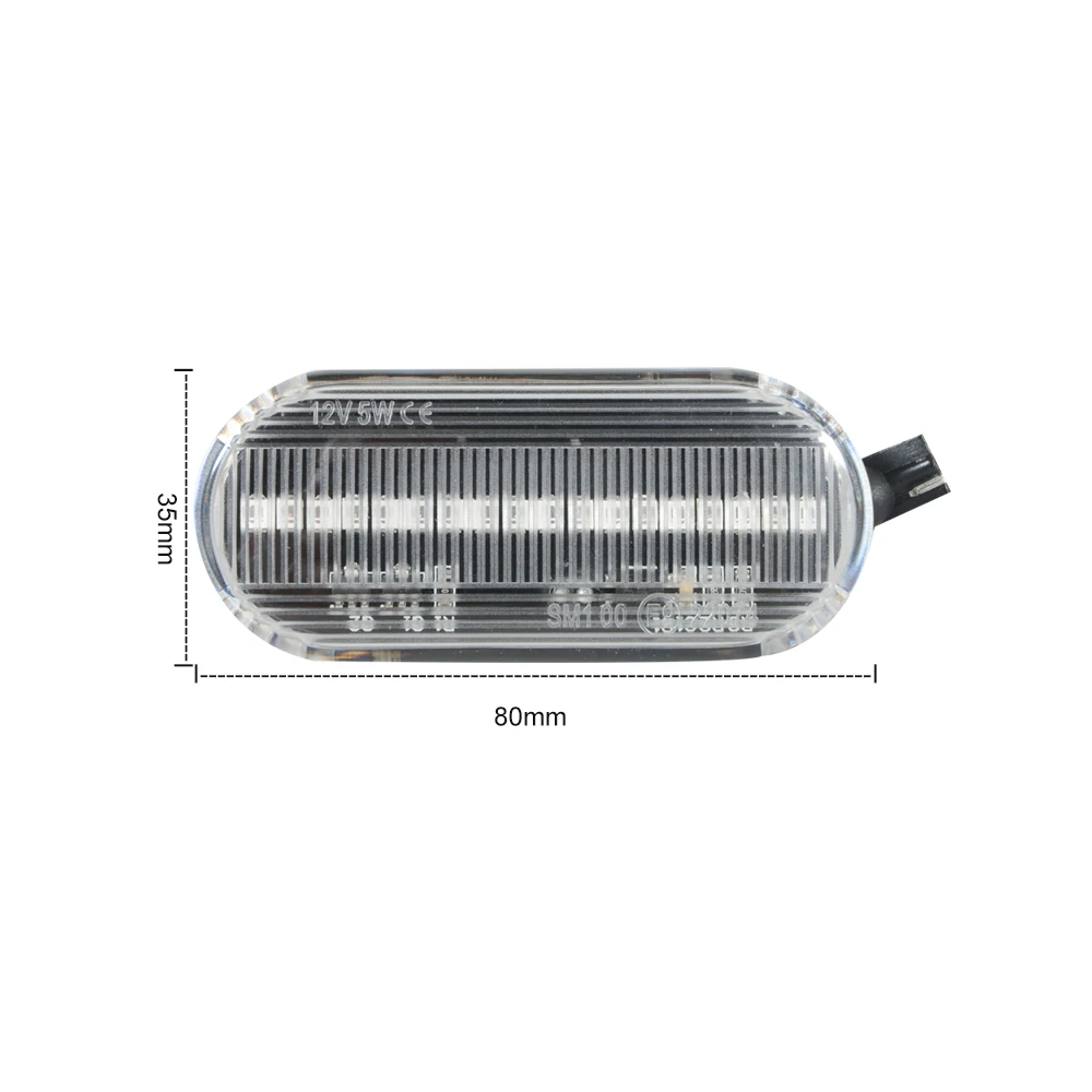 2 шт Автомобильный светодиодный динамический Боковой габаритный фонарь