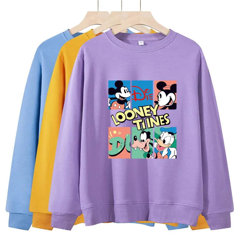 

Disney 2021 Donald Duck Mickey sweater hoodie autumn and winter long sleeve casual wild loose Harajuku top tide ins