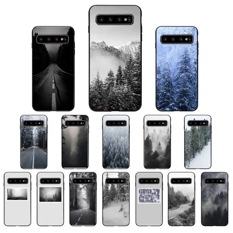 YNDFCNB Горная сосна лес Гора пик туман телефонный чехол для Samsung Galaxy S6 S6edge Plus S7 S7edge S8