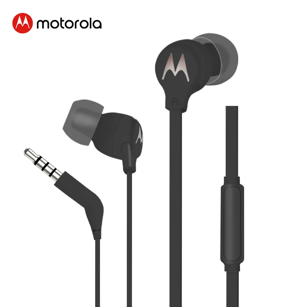 Оригинальные проводные наушники Motorola Bass Sound 3 5 мм спортивные вкладыши с