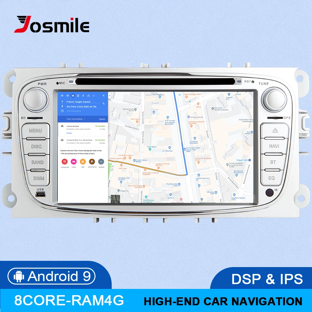 8 ядерный 4 г ram ips DSP Android 9 автомобильный Радио мультимедиа для Ford Focus 2 3 mk2 Mondeo 4 Kuga Fiesta Transit подключения S-MAX C-MAX OBD2