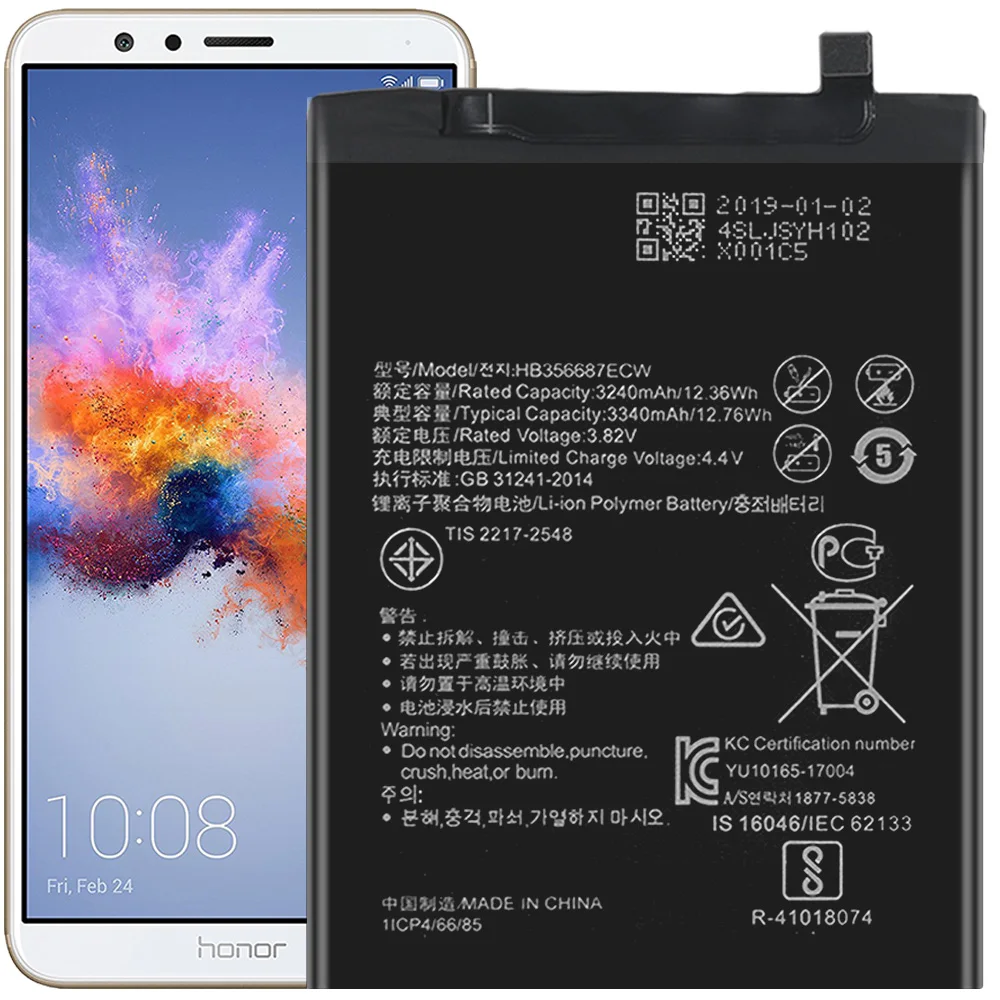 HB356687ECW Аккумулятор для Huawei Mate 10 Lite RNE L21 LX3 Φ аккумулятор запасная часть