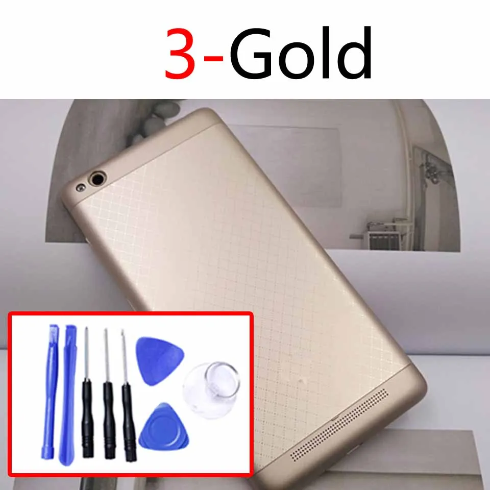 3-Gold-With tool 3S задняя крышка батарейного отсека для Xiaomi Redmi 3 задняя крышка батарейного отсека чехол на заднюю крышку для Redmi 3S Замена корпуса КОРПУСА - Цвет: 3-Gold-With tool