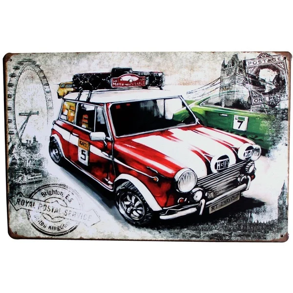 

Vintage Car Motocicletas Garaje Metal Tin Sign Bar Pub Pared Shabby Chic Poster Placa 30x20 Cm Mayor A691