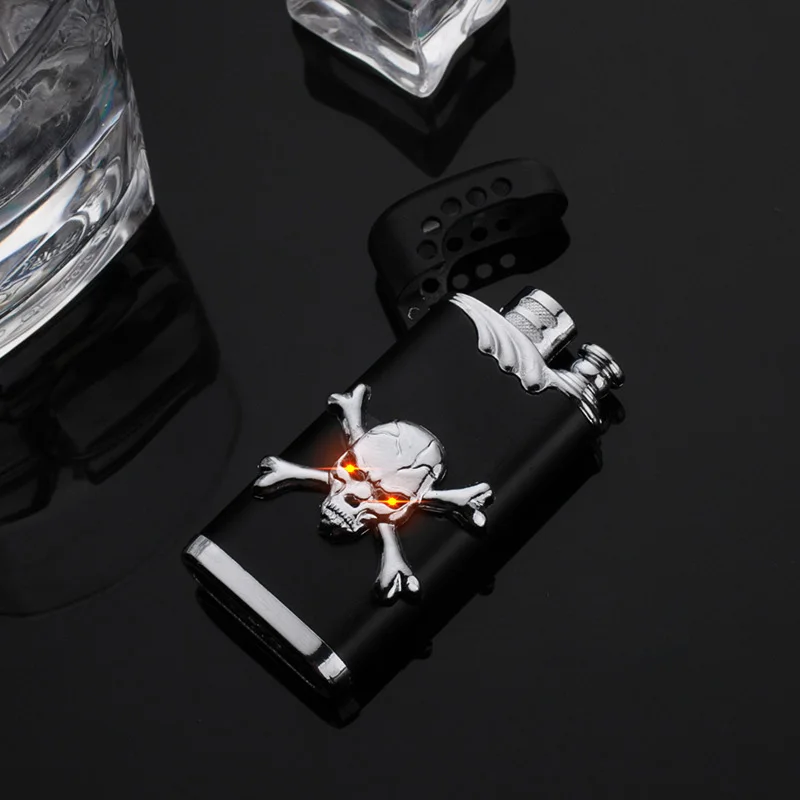 Креативная личность повязки на голову с черепом красным светом прямо в