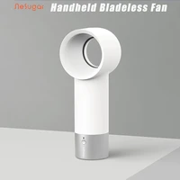 2021 portable wireless bladeless fan cordless fans air cooler fan mini handheld fan mini cooler fan air conditioner handy fan