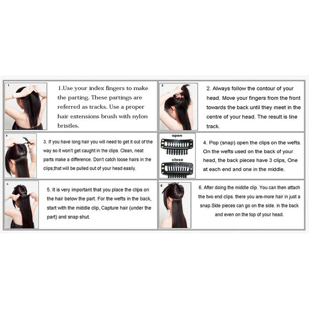 10/20 pcs Hair Extension Snap Clips Weft Wig Grips Clip In 32mm U-Shape | Шиньоны и парики