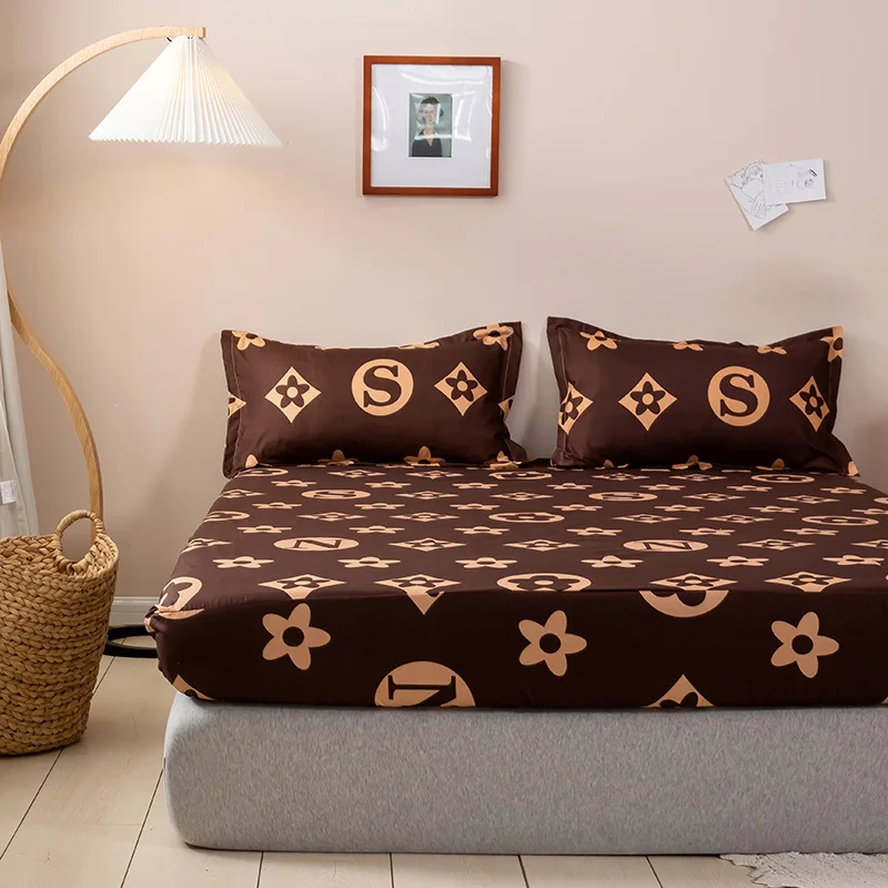 Роскошное постельное белье с цветами + наволочка наматрасники простыни