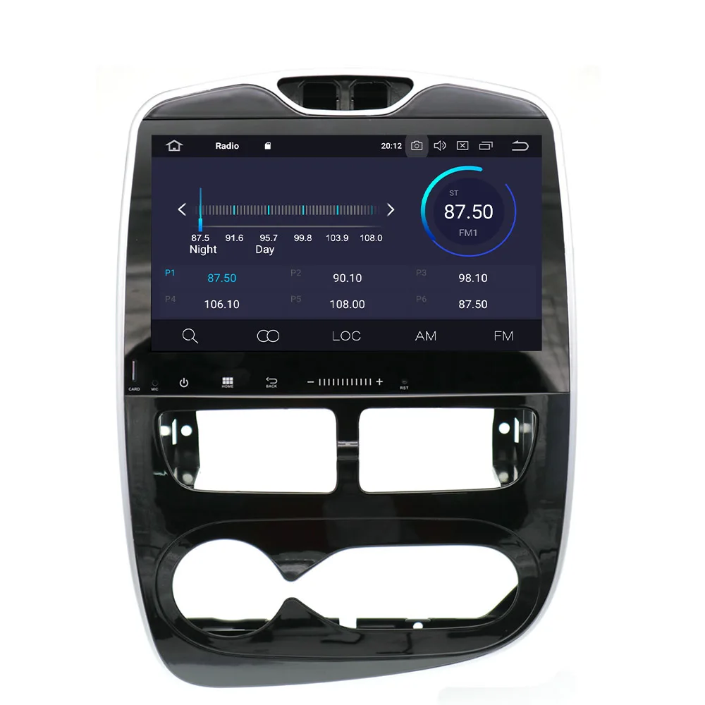 For px6 Android 10.0 Car DVD Player Renault Clio 2013-2016 multimedia auto radio stereo receiver Head unit and free built in map |