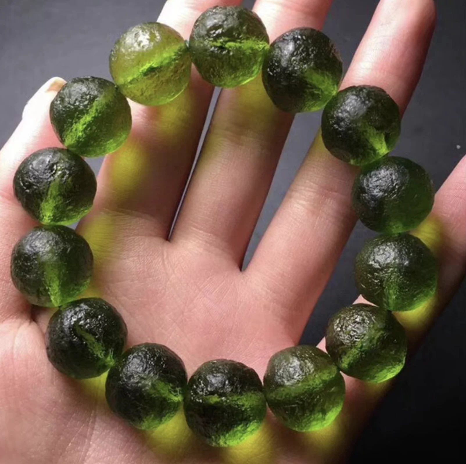 Мода A + 100% натуральный молдавит 1 шт. зеленый aerolites Чешский кристалл камень 12 мм