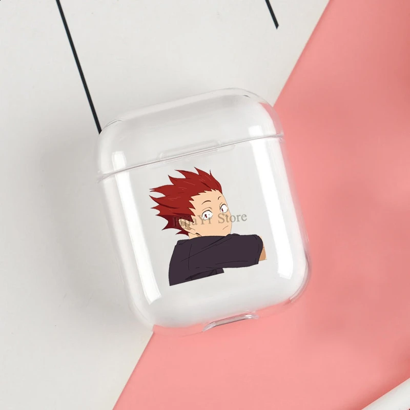 

Satori Tendou Haikyuu! Мягкий защитный чехол для беспроводных Bluetooth-наушников чехол из ТПУ для Apple Airpods 1/2