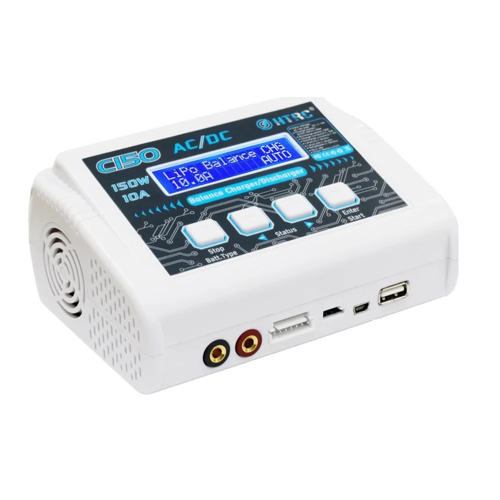 Горячая HTRC C150 Lipo зарядное устройство батарея Rc AC/DC 150 Вт 10A RC Баланс Dis зарядное устройство для LiPo LiHV LiFe Lilon NiCd NiMh Pb батарея