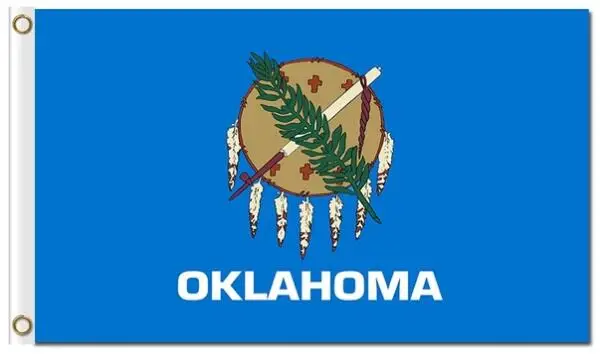 Флаг Оклахомы флаги США 3x5 футов | Дом и сад
