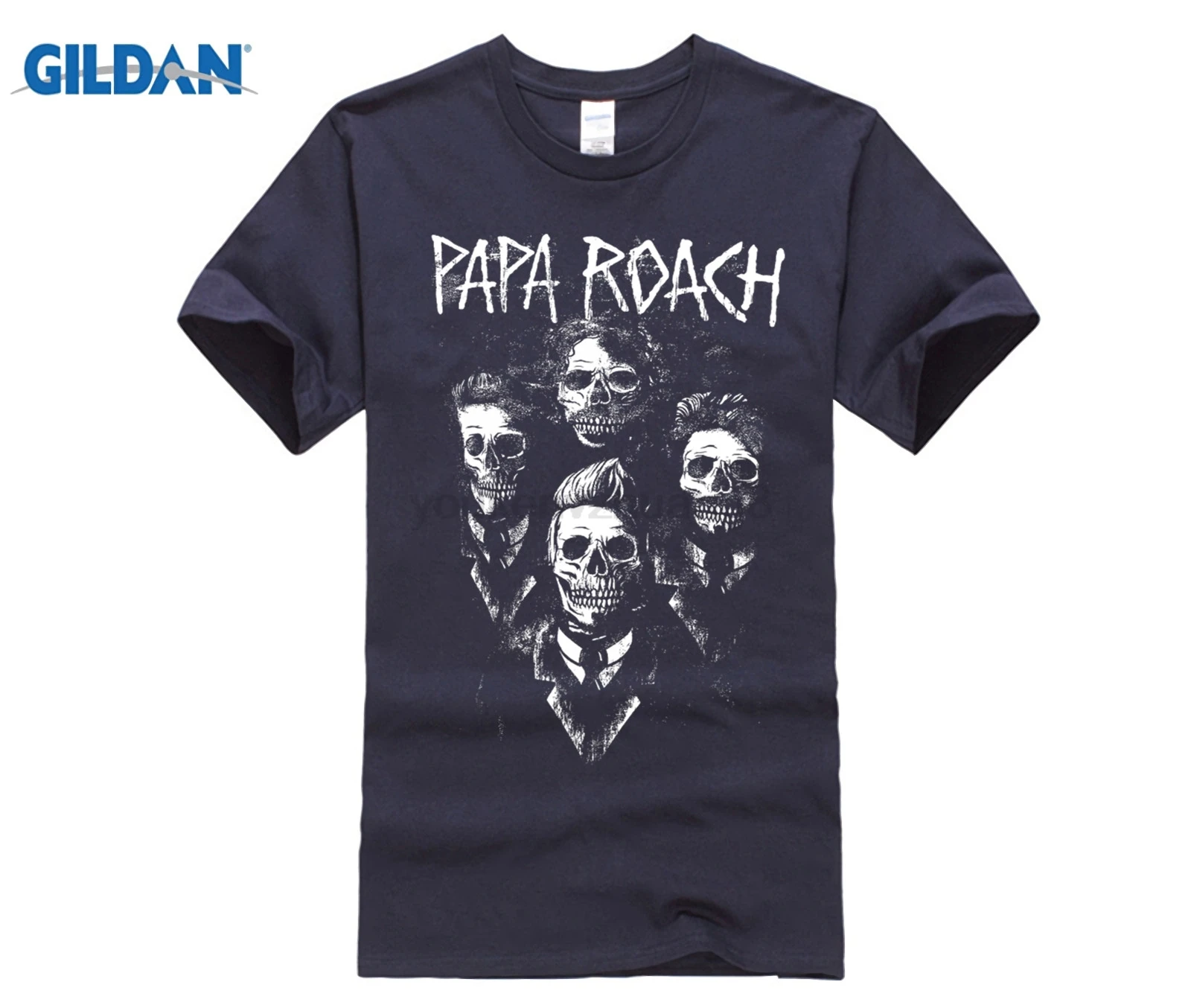 Горячие предложения Аутентичные Papa Roach группа портрет облегающая футболка S M L XL