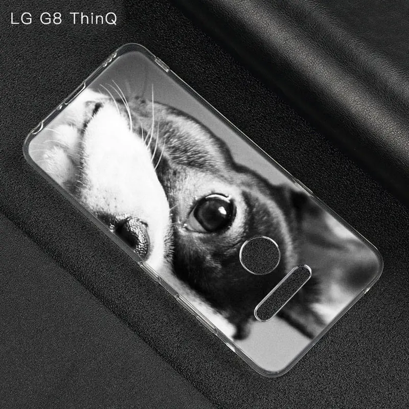 Силиконовый чехол с французским бульдогом для LG G5 G6 Mini G7 G8 G8S V20 V30 V40 V50 ThinQ Q6 Q7 Q8 Q60 K50