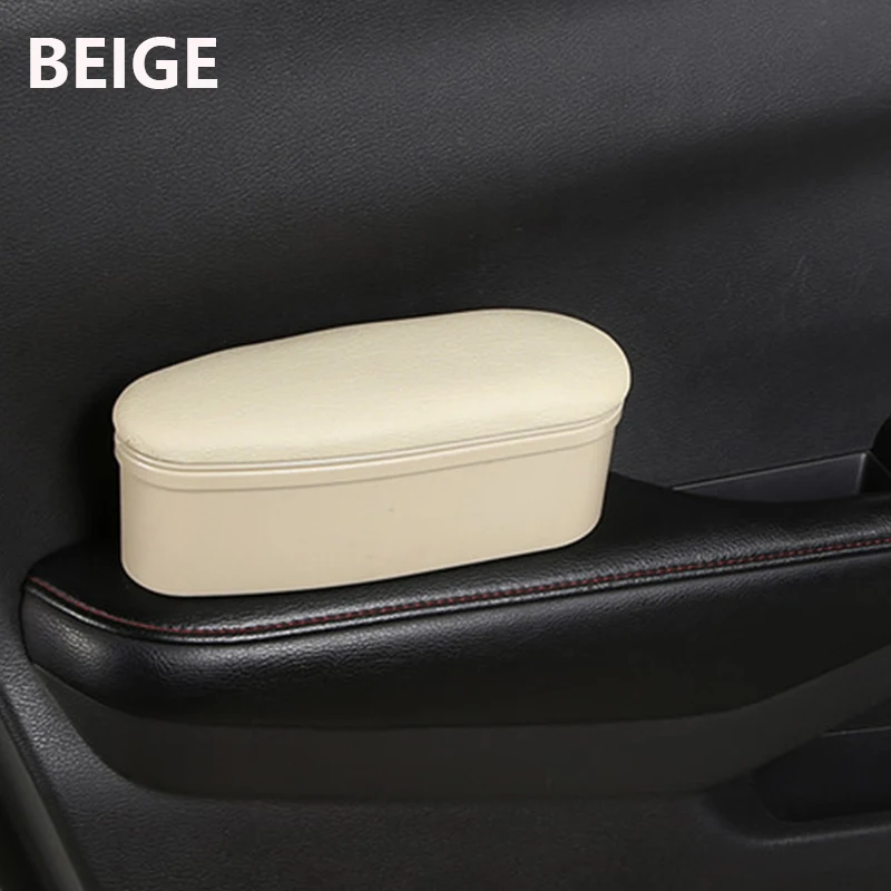 car door storage armrest box leather auto interior part organizer adjustment arm elbow handrail support increased pad universal free global shipping