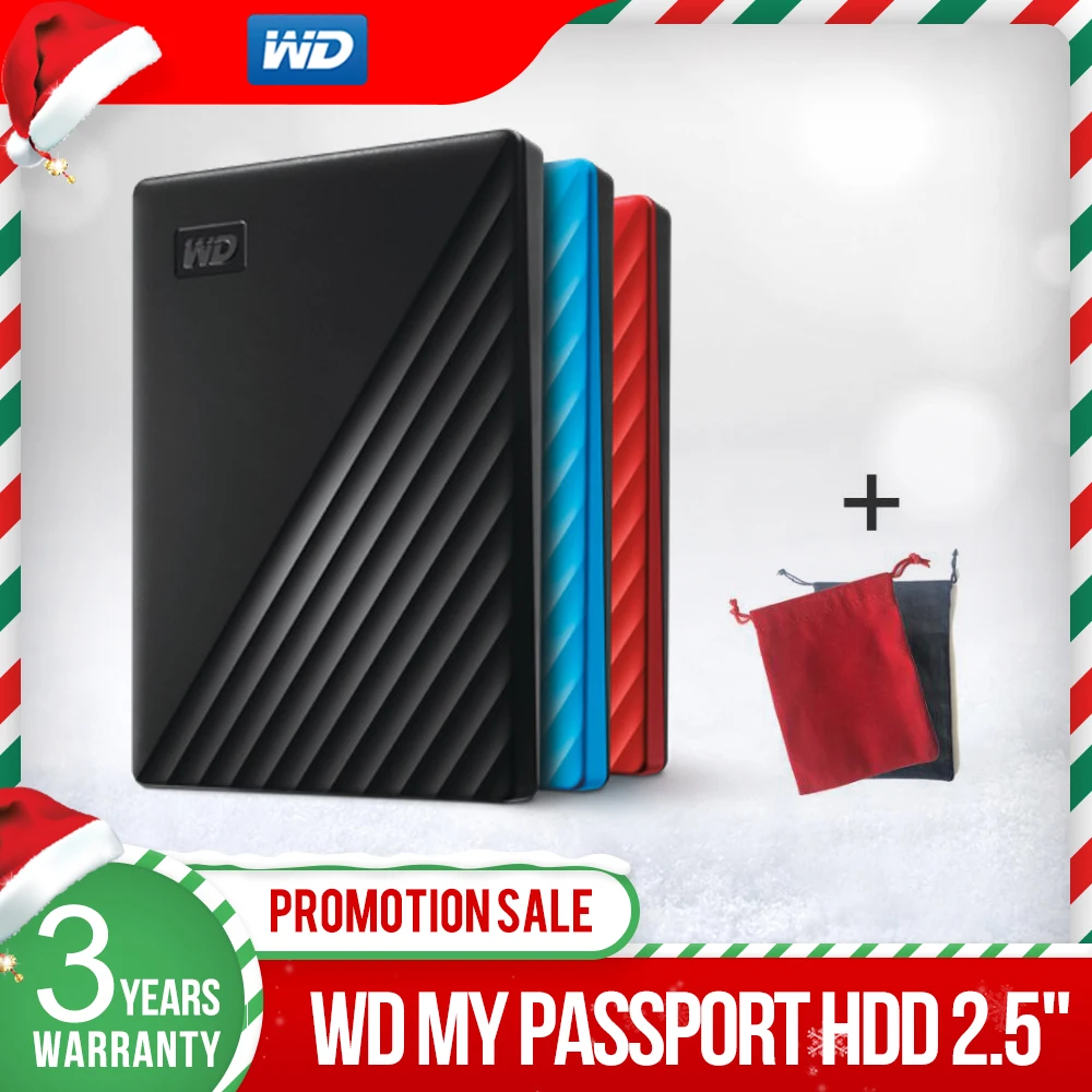 Western Digital WD My Passport 1TB 2TB 4TB 5TB USB 3.0 password protection HDD Portable Mobile Hard DisK For PC laptops computer