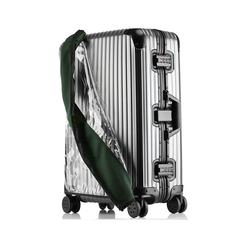 

HMUNII PVC Transparent Protective Dust Cover For Luggage Elastic Waterproof Trolley Case Rain Bags Travel Suitcase Accessories