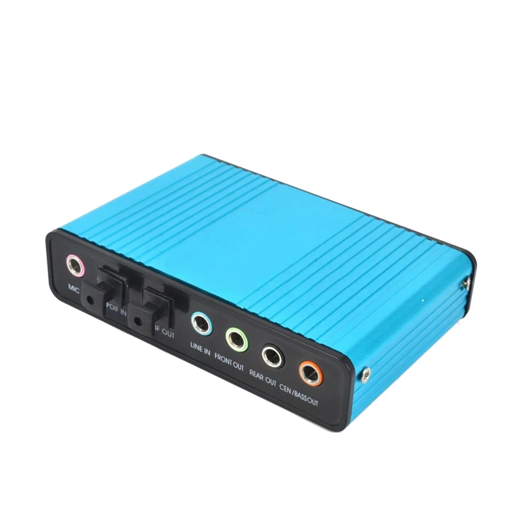 USB 6 Channel 5.1 / 7.1 Surround External Sound Card PC Laptop Desktop Tablet Audio Optical Adapter Recording K song | Компьютеры и