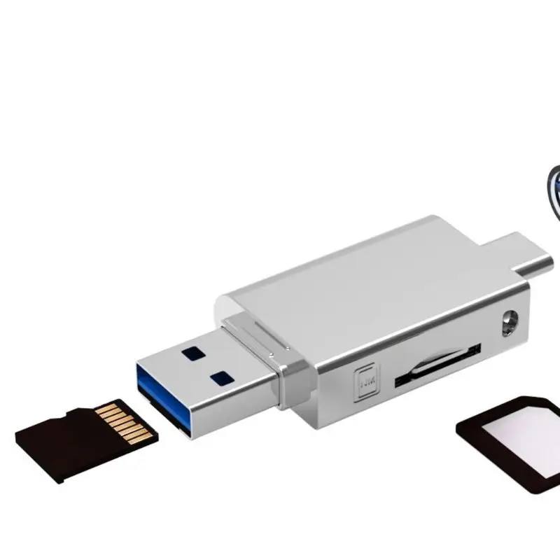 2in1 металлический usb 30 типа c для tf к