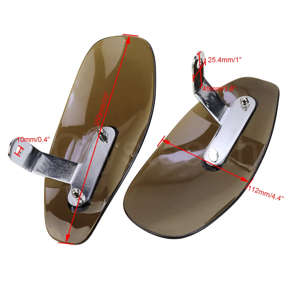 

Motorcycle Hand Guard Wind Deflector Hand Protector Shield Handguard 10mm Universal For Honda Harley Cafe Racer Bobber Choppers
