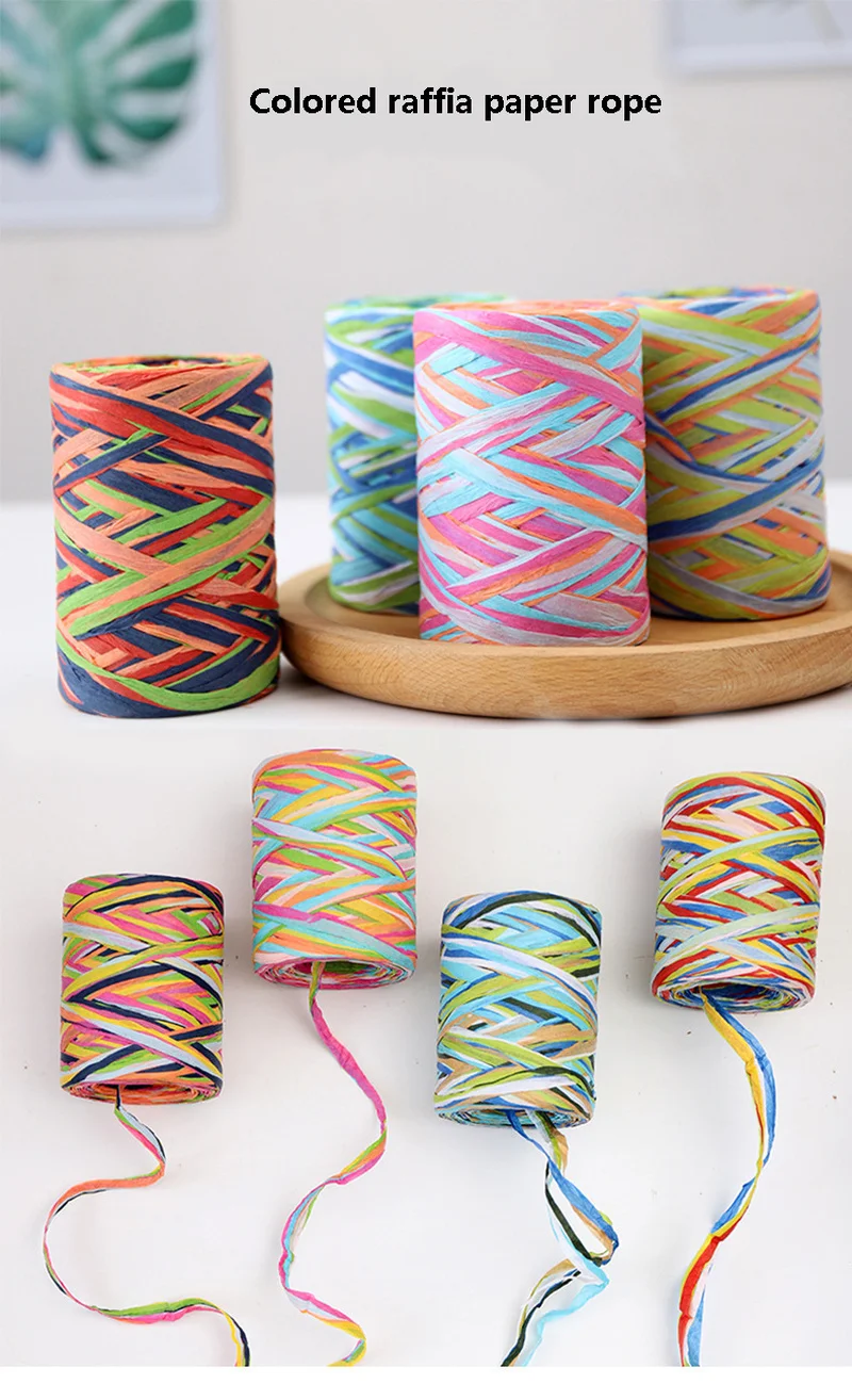 80 м/рулон бумажная веревка для упаковки подарков|Принадлежности рукоделия| |