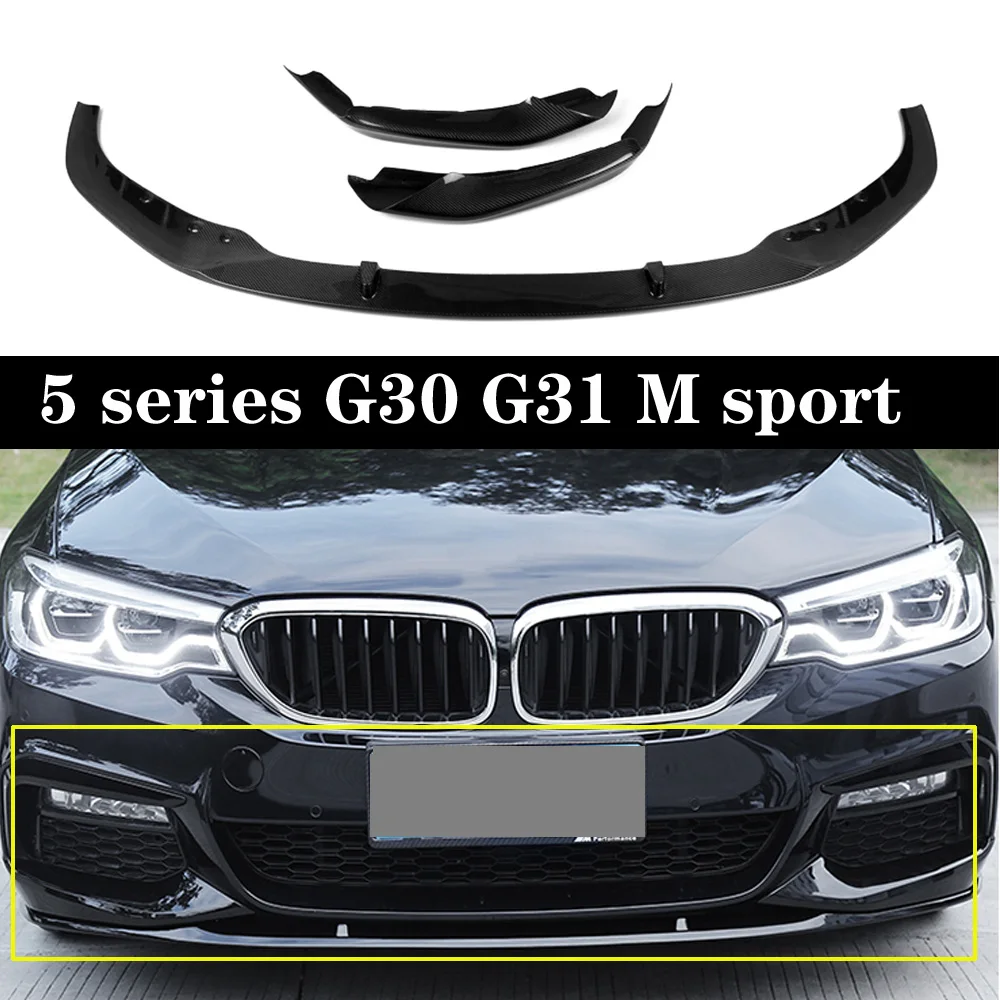 Для BMW G30 G31 M sport 530i 540i 17-19 ABS &amp Carbon передний бампер для губ сплиттер Боди Комплект |