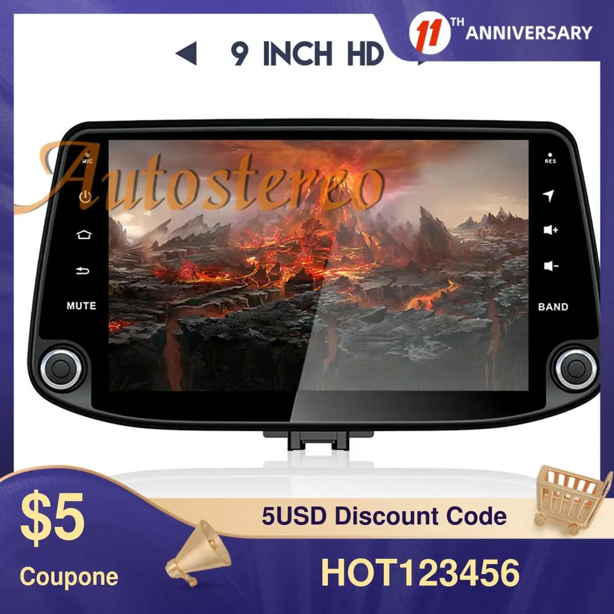 Автомобильный DVD плеер Px6 Android 10 0 DSP для Hyundai I30 2017 2019 магнитофон головное