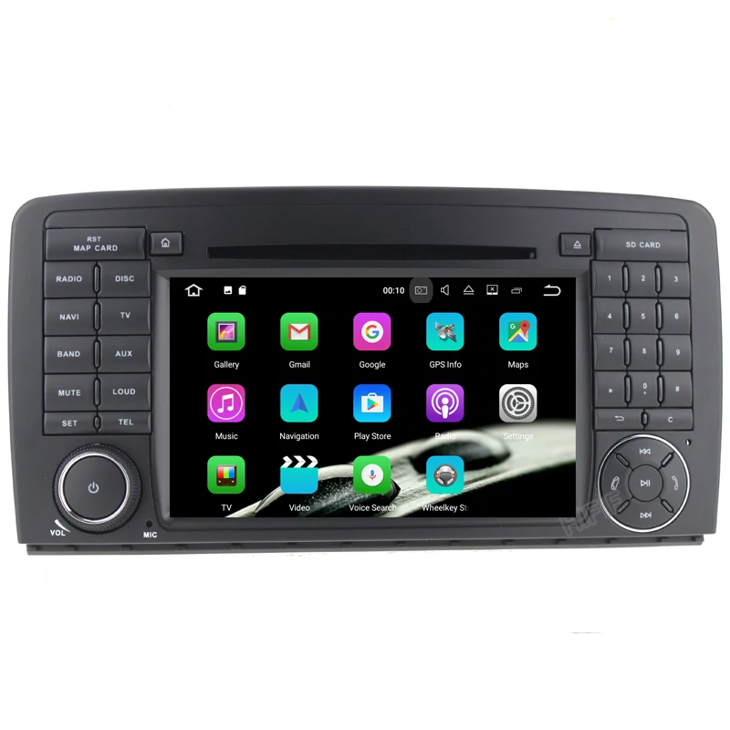 Автомобильный DVD-плеер PX6 IPS Octa Core Android 10 для Mercedes Benz AMG/R Class W251 R280 R300 R320 R350 GPS Радио