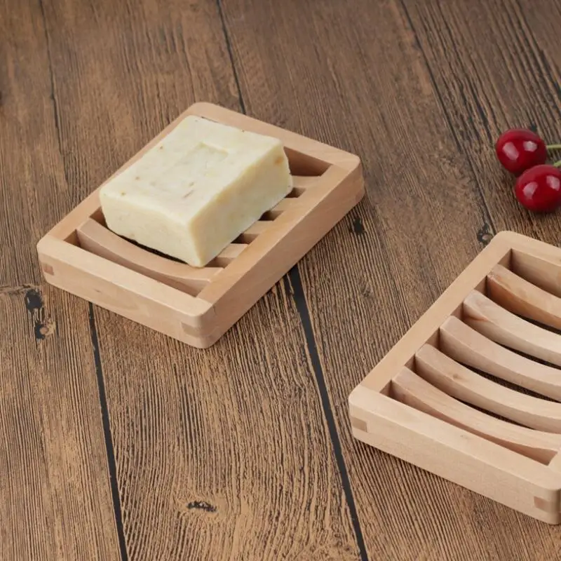 Деревянная мыльница для ванной и душа дома держатель мыльницы хранения коробки