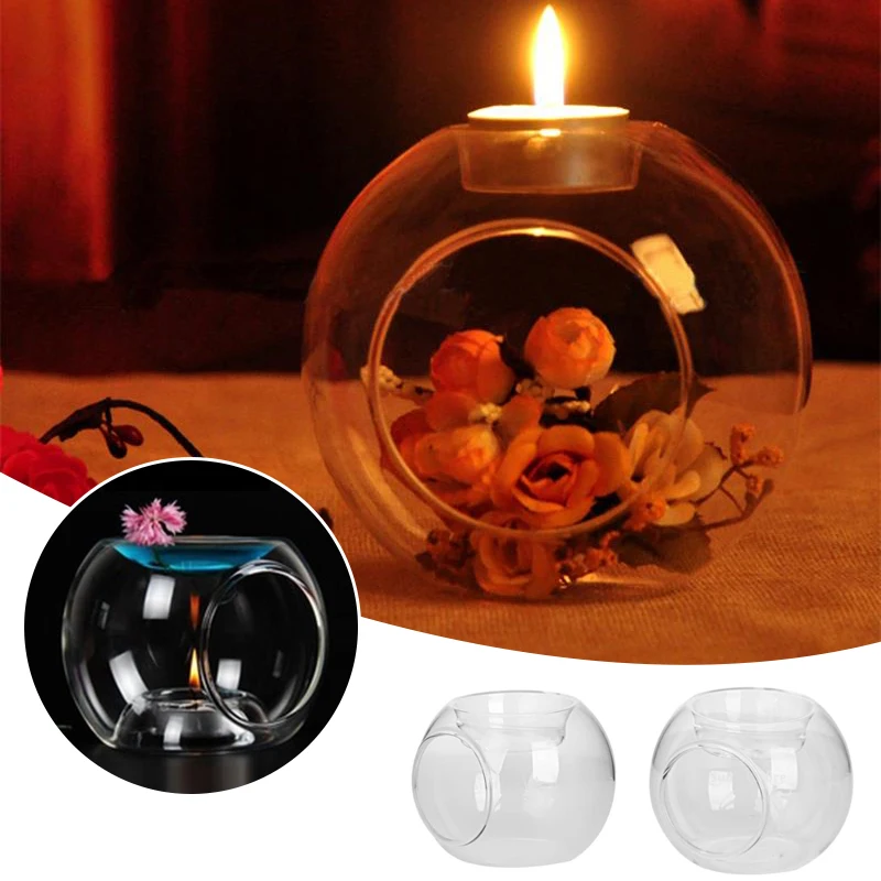 Креативные подвесные подсвечники из хрустального стекла романтичный Свадебный