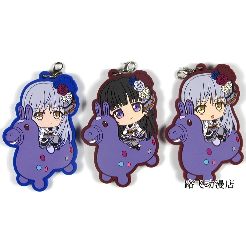 Аниме подвески BanG Dream! Экшн фигурка Shirokane Rinko резиновые брелки школьный брелок для