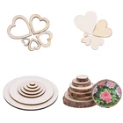 Толстые круглые кусочки из необработанной древесины, 2,5-10 мм