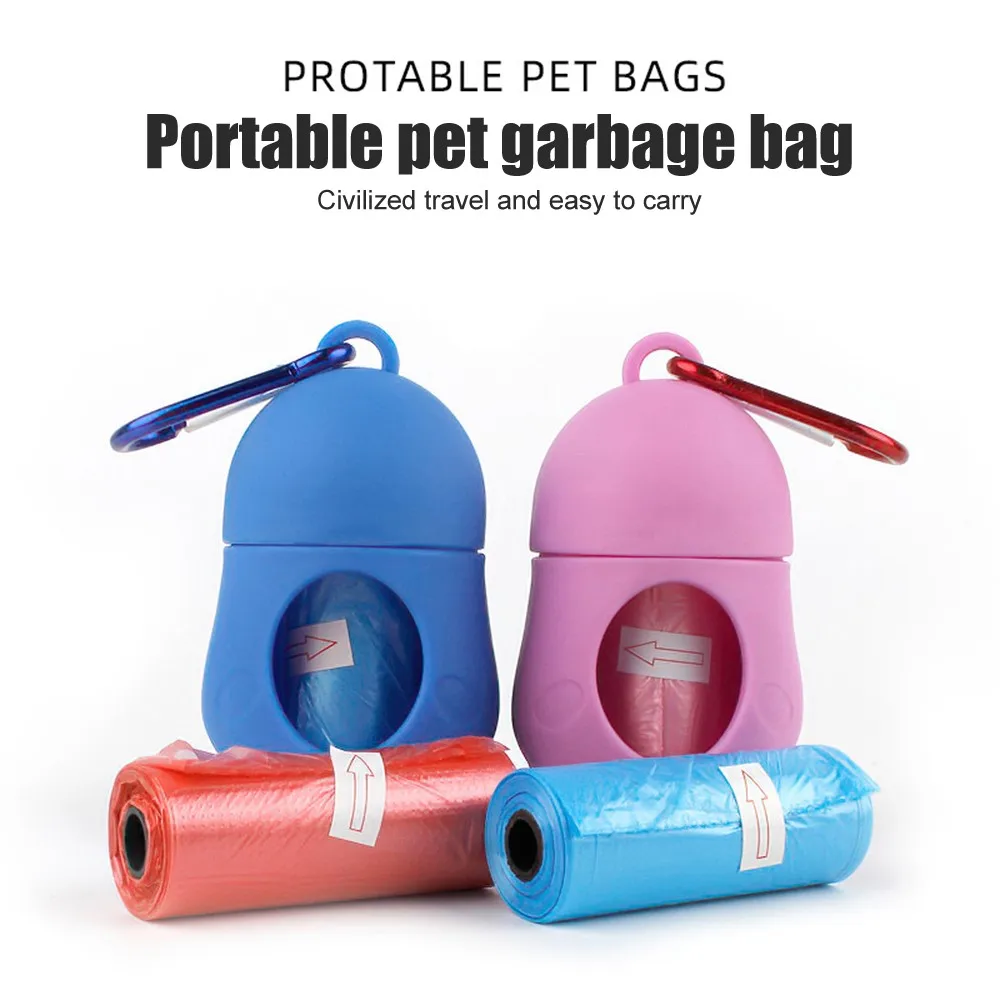 

1PC Dog Poop Bags Dispenser Portable Penguin Shape Dog Waste Bags Holder for Outdoor Walking Running Pet Supplies