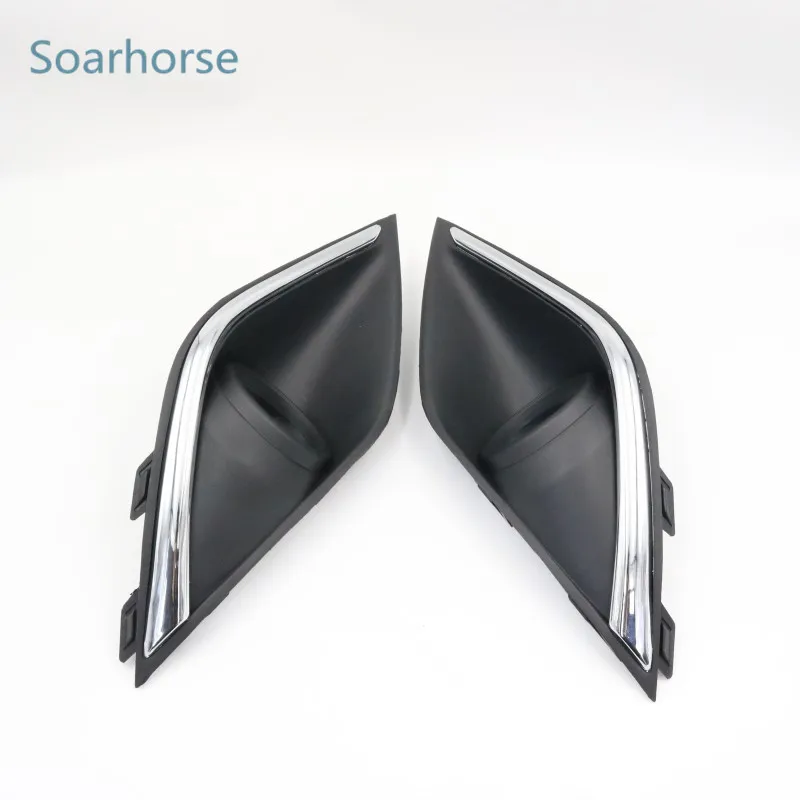 Soarhorse автомобильный хромированный передний бампер противотуманный фонарь рамка
