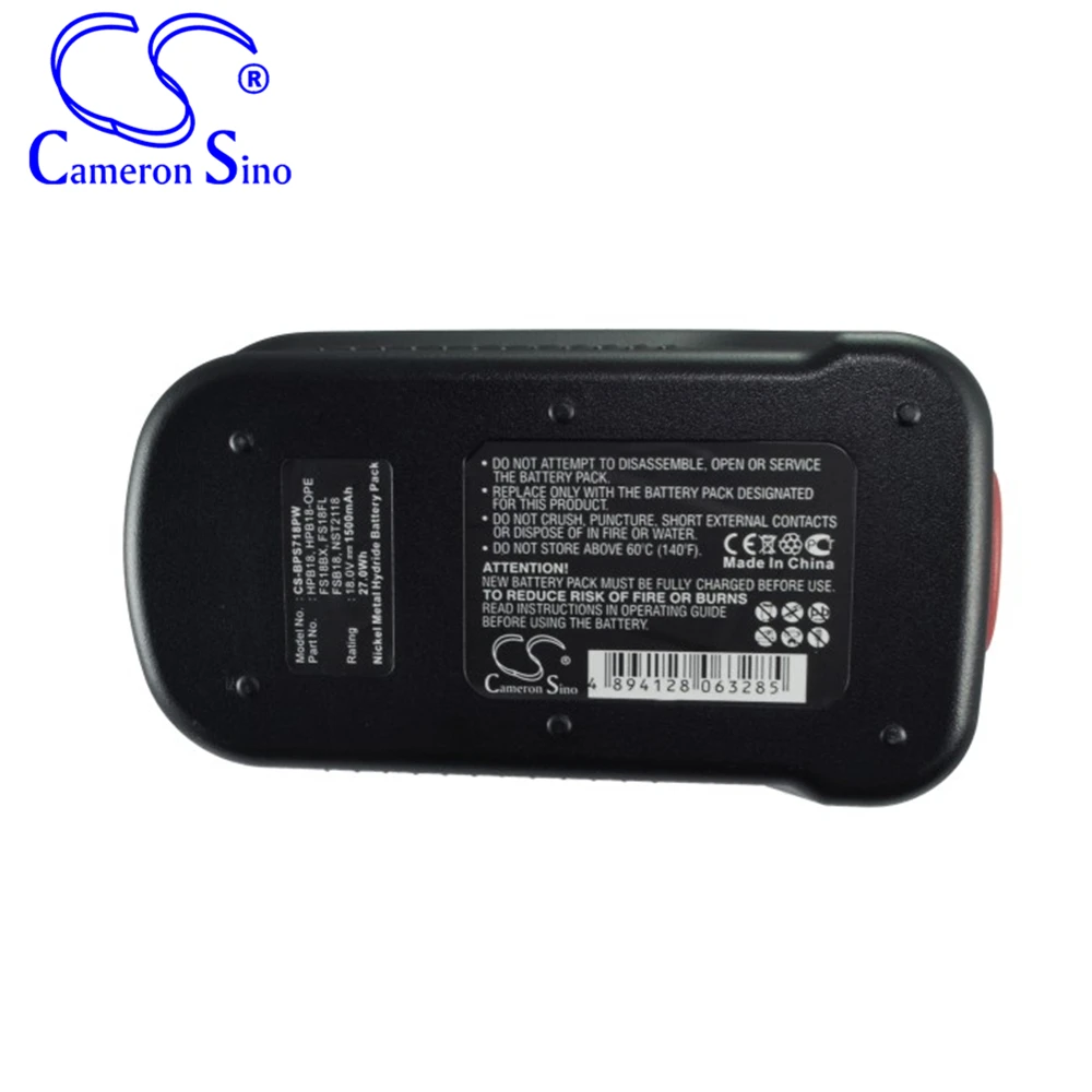 

Cameron Sino 1500mAh Power Tools Battery for CD182K-2 HPD1800 NSW18 CCS818 SS18 , 244760-00 A1718 HPB18-OPE A18