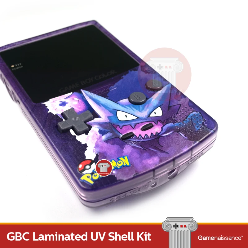 GBC ламинированный ЖК-дисплей UV Shell Kit Game Boy цветной пользовательский корпус с