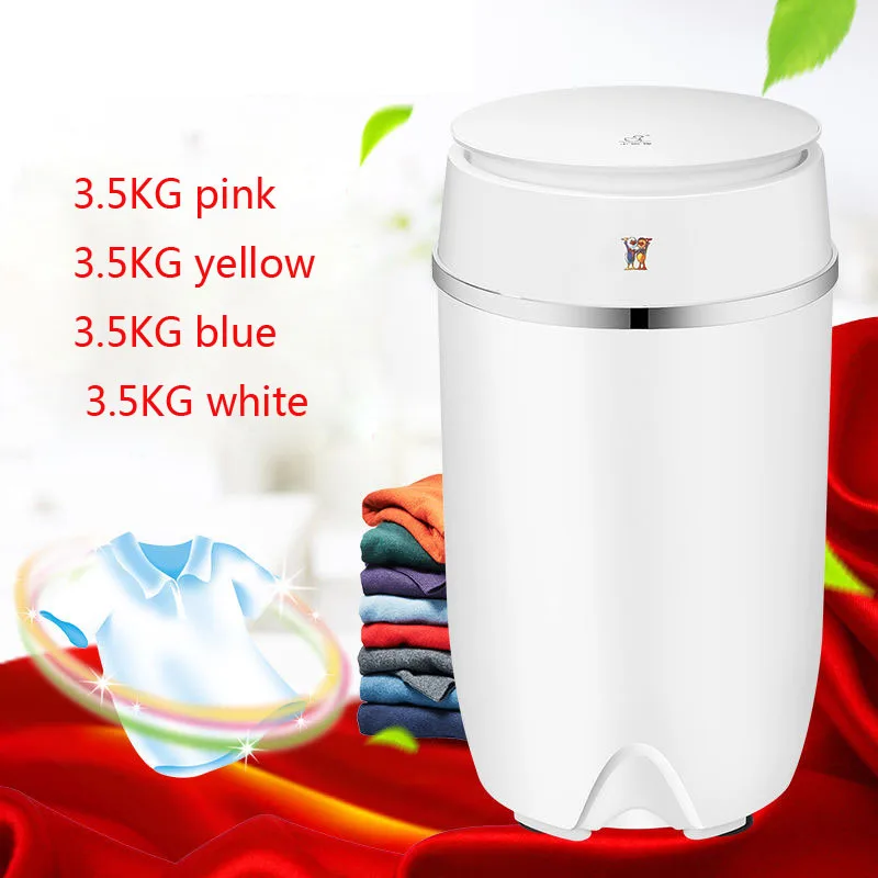 

3.5kg/3.6kg/4.5kg Clothes Portable Mini Washing Machine Spin Compact Washer Low Noise for Home Dorm machine single-barrel washer