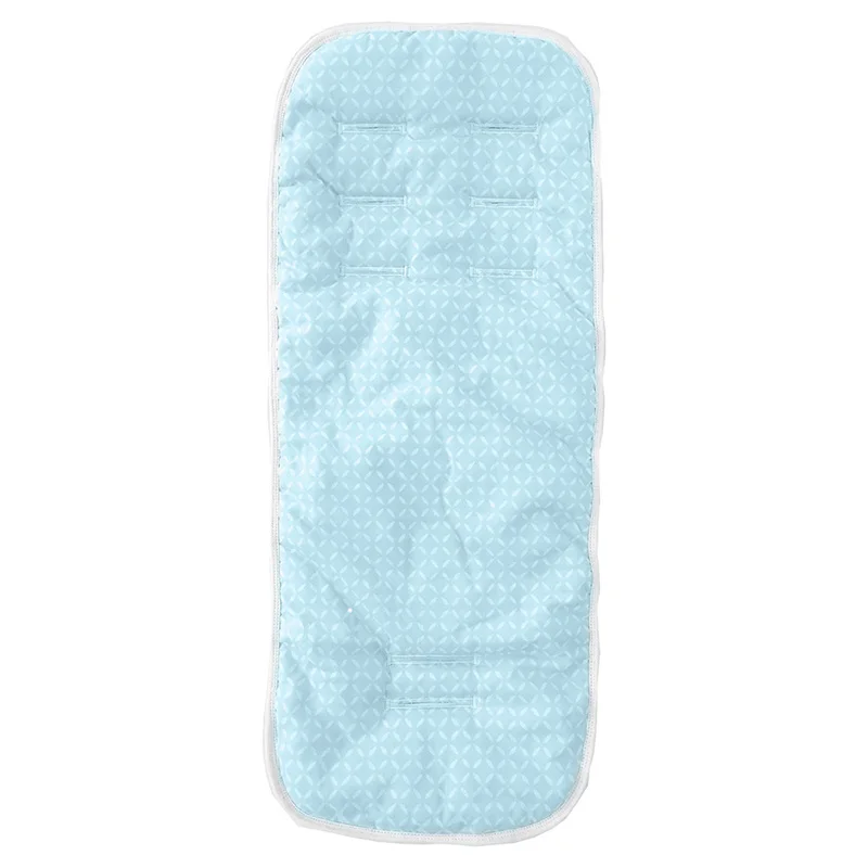 Blue square geometry Модное сиденье для детской коляски из хлопка, удобный мягкий коврик для детской коляски, подушка для детской коляски, аксессуары для детской коляски - Цвет: Blue square geometry