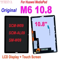 10 8 original lcd for huawei mediapad m6 10 8 lcd scm w09 scm al09 sm w09 lcd display touch screen digitizer assembly