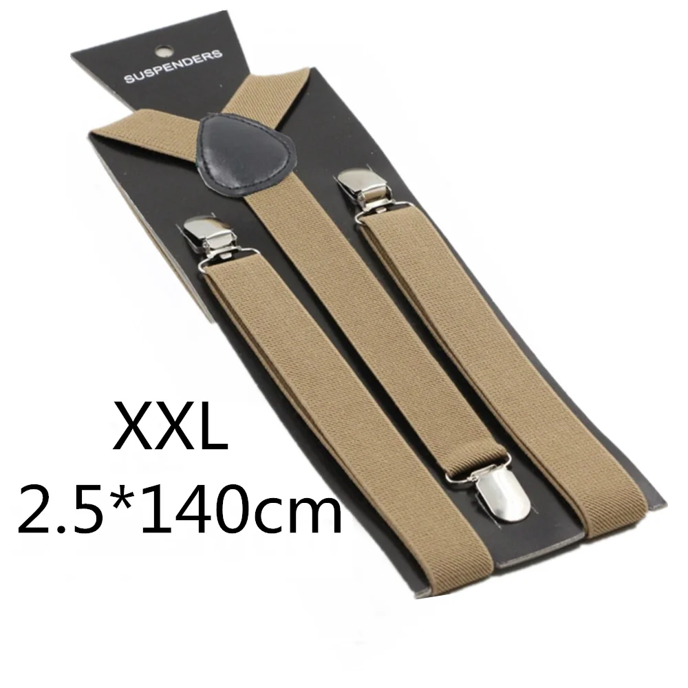 dark khaki-140cm Однотонные подтяжки унисекс для детей и взрослых, для мужчин, женщин, мальчиков и девочек, эластичные регулируемые детские аксессуары-скобы, 5 размеров, для родителей и детей - Цвет: dark khaki-140cm