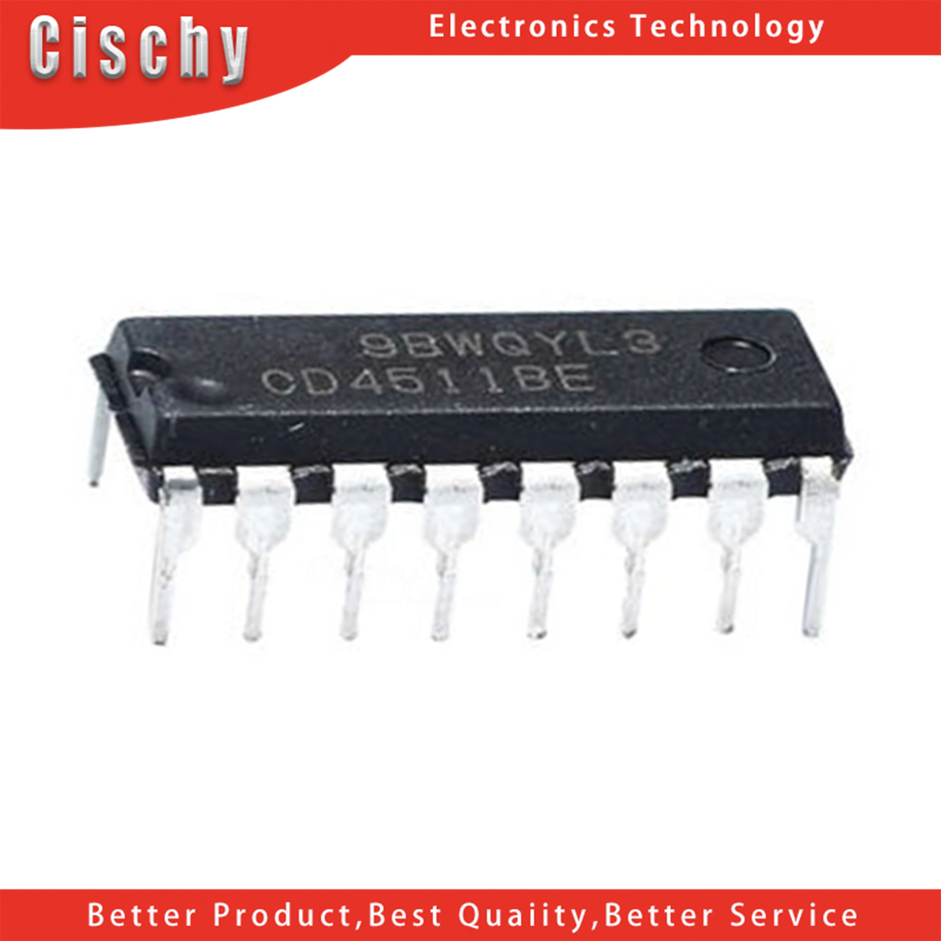10 шт. CD4511BE DIP16 CD4511 DIP 4511BE DIP-16 и оригинальная интегральная схема