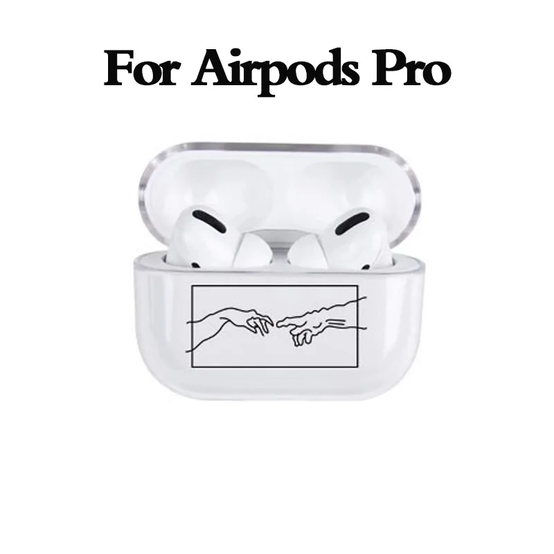 for AirPods Pro 5 Модный чехол с забавным рисунком для Apple Airpods Pro, Роскошный прозрачный защитный чехол для наушников с Bluetooth для air pods 3, Жесткий Чехол - Цвет: for AirPods Pro 5