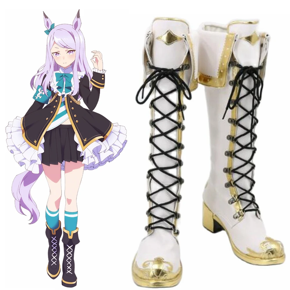 

Unisex Anime Cos Mejiro McQueen Cosplay Costumes Boots Shoes Halloween Christmas Party Custom Made