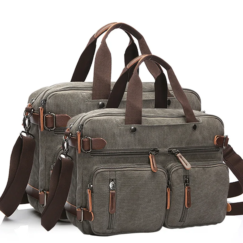 

Leisure Canvas bag business briefcase hand-held shoulder computer bag