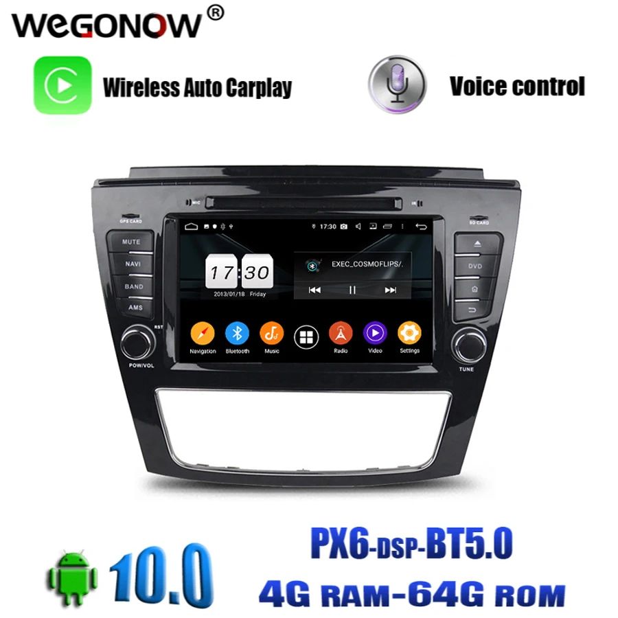 Carplay IPS Android 10 0 для JAC S5 4 Гб ОЗУ 64 ПЗУ Восьмиядерный автомобильный DVD плеер GPS