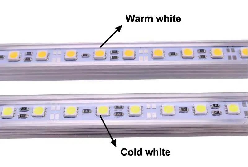DC 12 вольт 0,5 м 5050 SMD светодиодный жесткий полосатый свет для бара 12 в 36 светодиодный s шкаф витрина украшение освещение с корпусом из алюминиевого сплава