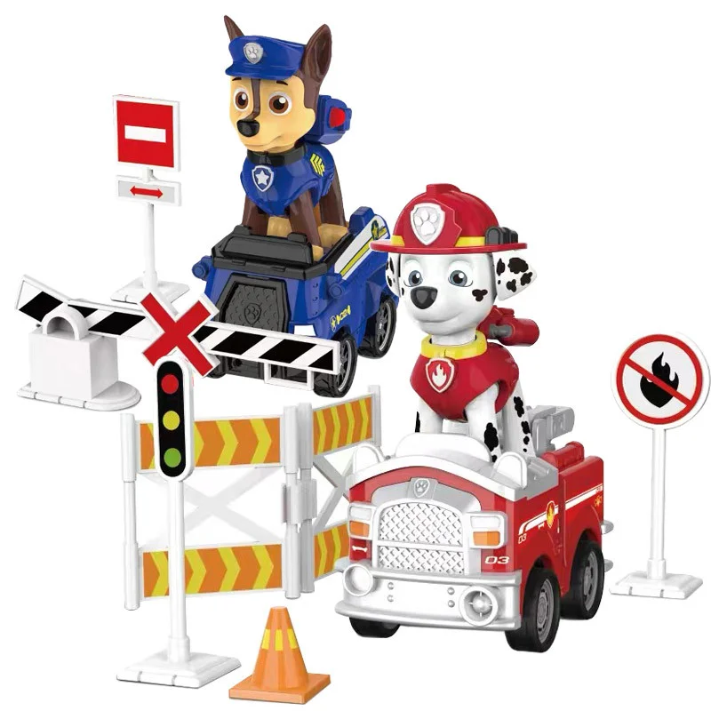 

Cute Dog Cartoon Model Children's Toy Jungle Rescue Patrol Car Movable Doll Toy Toy Car Anime Figures Toys for Children.75z