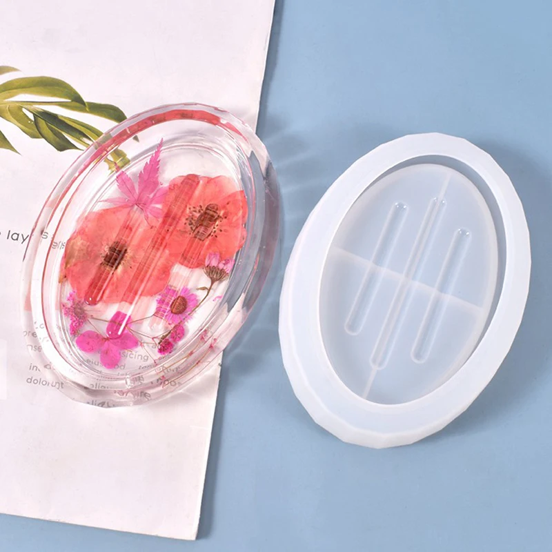 

DIY Epoxy Resin Mold Double Moon Star Moon Glue Mirror Plate Dish Silicone Mold For Resin